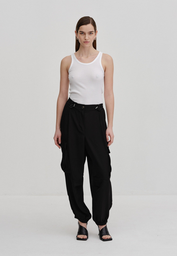 Birgitte Herskind Pleated Tomboy Style Relaxed Fit Pants Grey