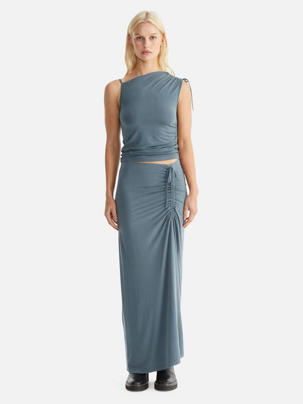 Joey Ruched Asymmetric Top