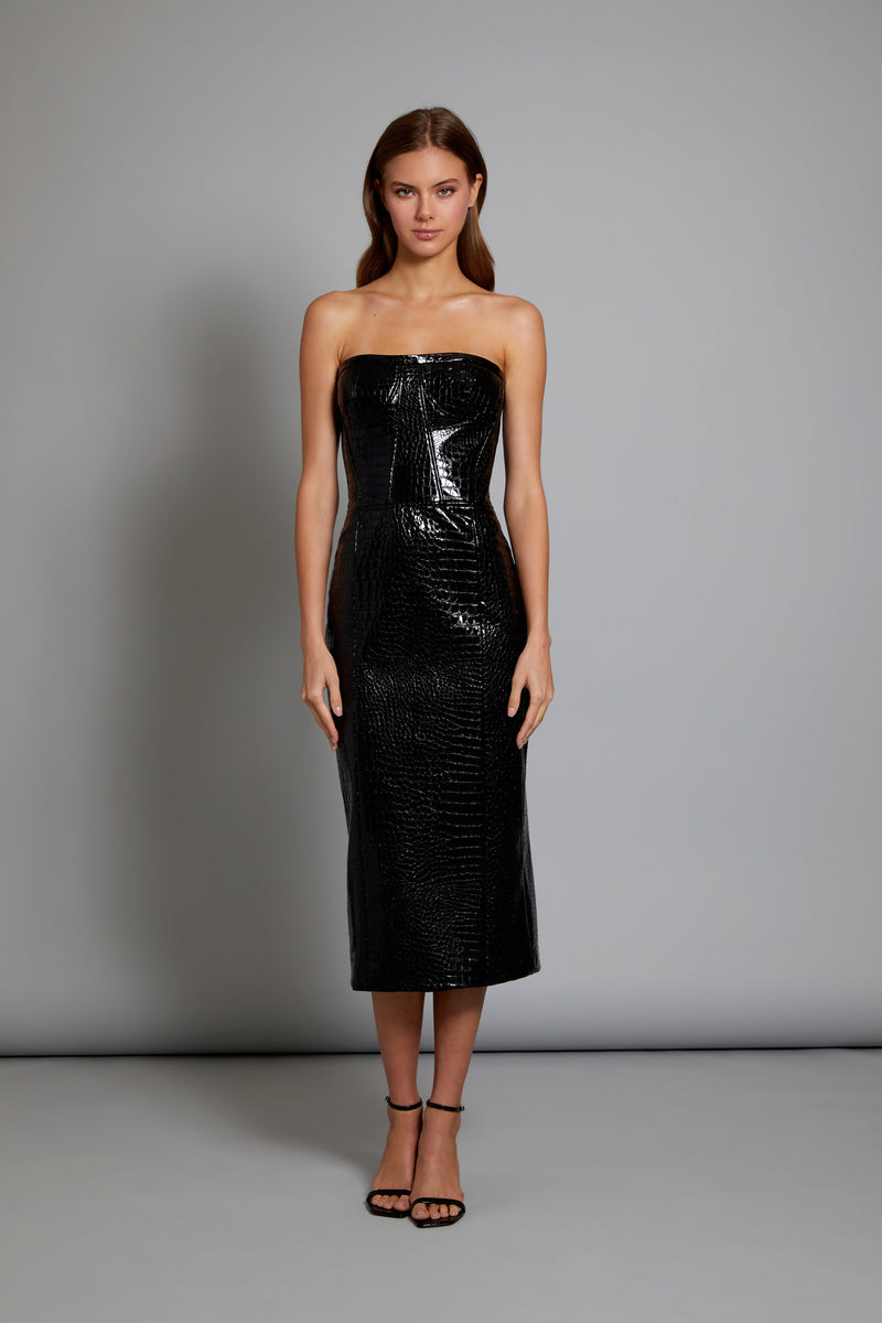 Patent Leather Bustiers Dress